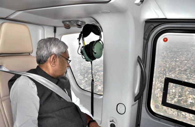 biharcmnitishkumartoundertakeaerialsurveyoffloodaffectedareas
